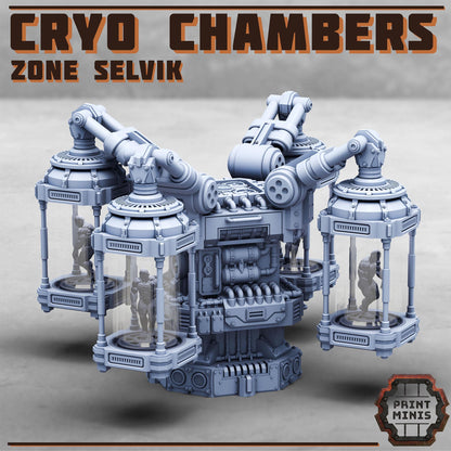 Cryo Chambers - Zone Selvik - Zone Selvik - Sci-Fi Space Industrial Terrain by Print Minis