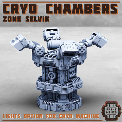Cryo Chambers - Zone Selvik - Zone Selvik - Sci-Fi Space Industrial Terrain by Print Minis