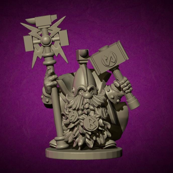 Runesmith, Fantasy Skirmish Miniatures by MoM Miniatures, perfect for Fantasy Wargames and RPGs