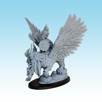 Lammasu Dark Dwarf, Fantasy Skirmish Miniatures by MoM Miniatures, perfect for Fantasy Wargames and RPGs