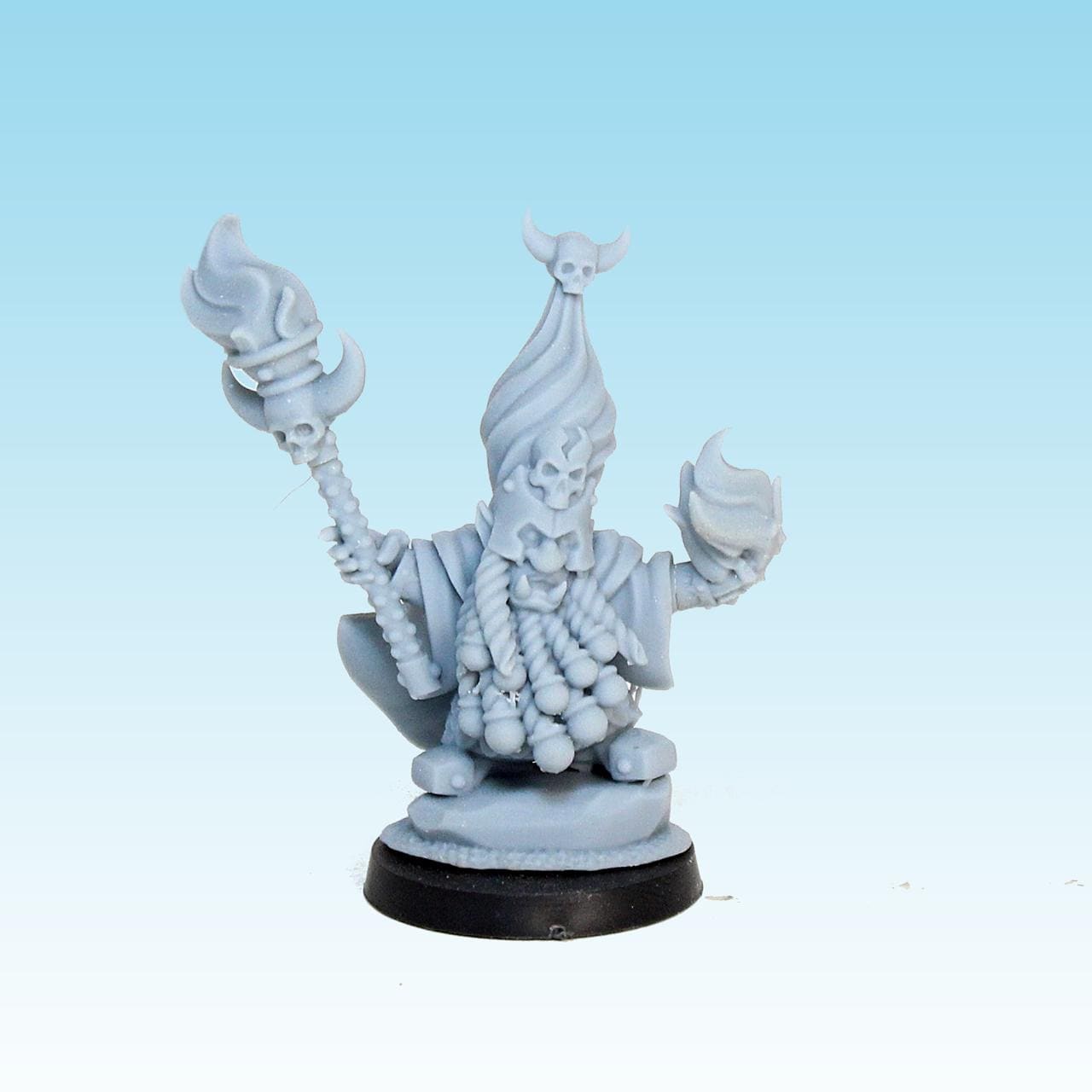 Dark Dwarf Wizard, Fantasy Skirmish Miniatures by MoM Miniatures, perfect for Fantasy Wargames and RPGs
