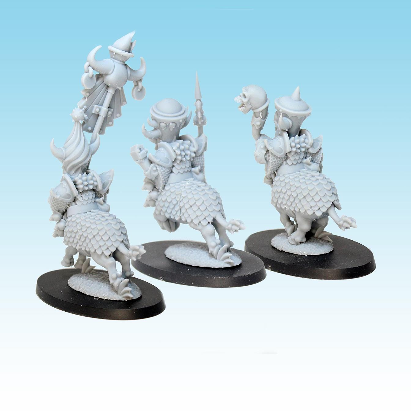 Infernal Dwarf Centaurs, Fantasy Skirmish Miniatures by MoM Miniatures, perfect for Fantasy Wargames and RPGs