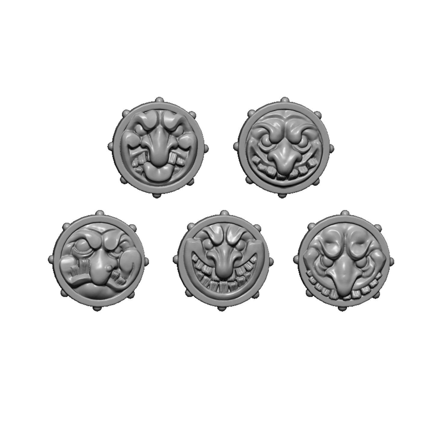 Goblin Shields, Fantasy Skirmish Miniatures by MoM Miniatures, perfect for Fantasy Wargames and RPGs