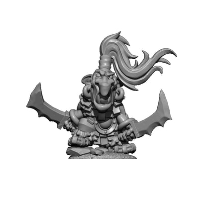 Goblin Chief, Fantasy Skirmish Miniatures by MoM Miniatures, perfect for Fantasy Wargames and RPGs