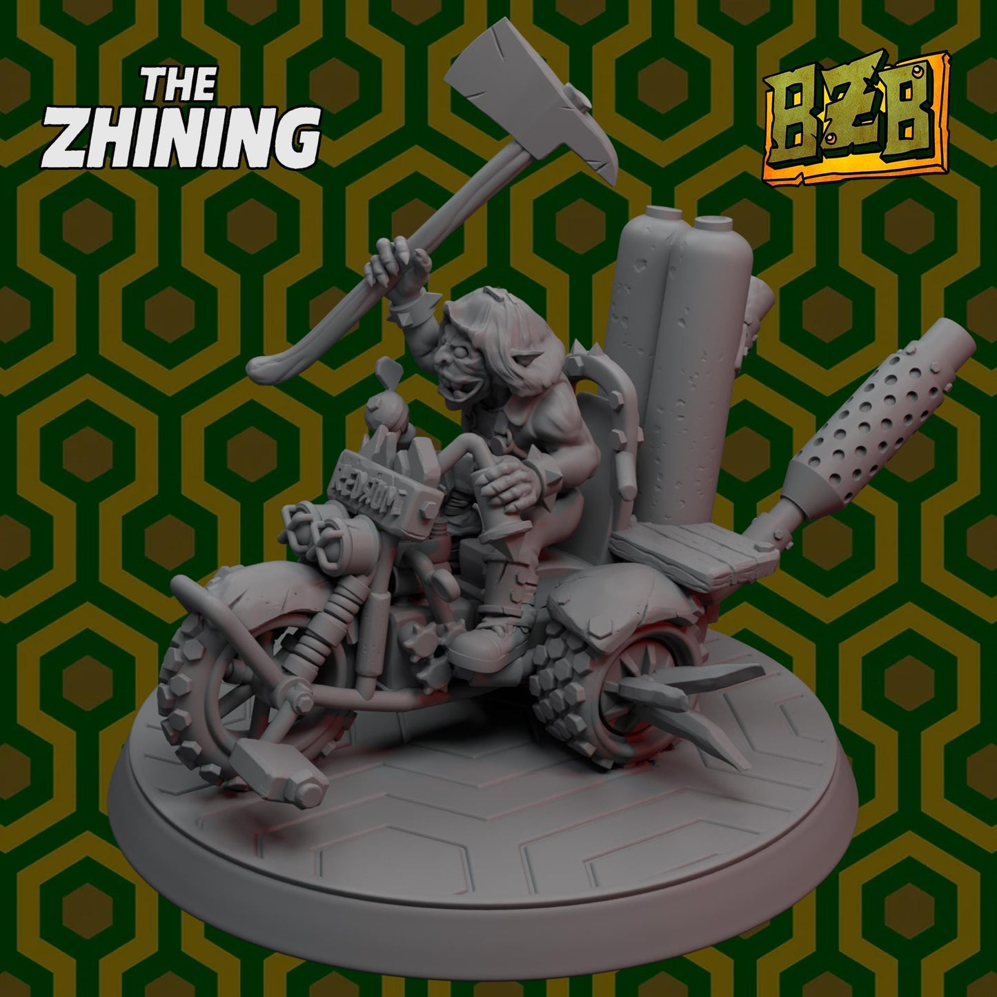 Trio Overlook, The Zhining, Movie-inspired Orkish Menace Sculpted by Big Zkreen Boyz, Grimdark Compatible, Scaled for Sci-Fi Wargames
