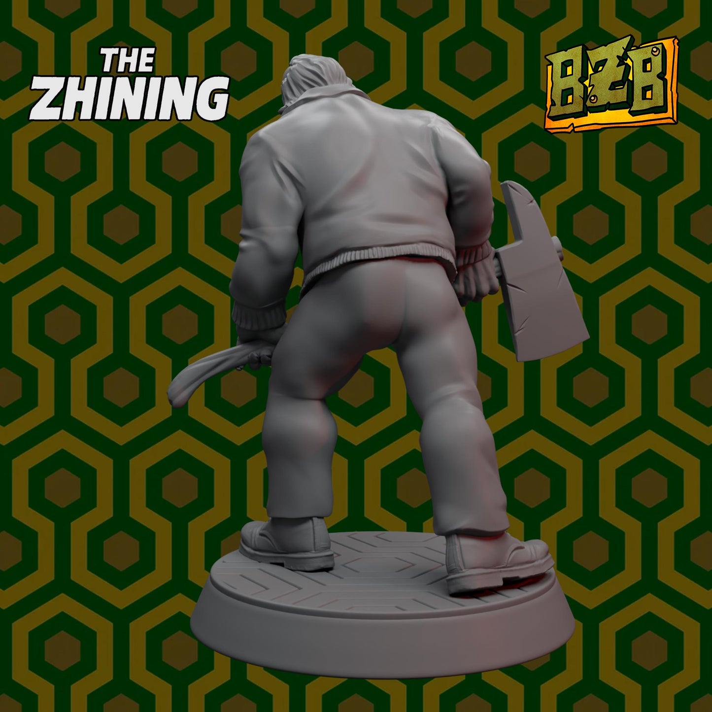 Ork Torrance, The Zhining, Movie-inspired Orkish Menace Sculpted by Big Zkreen Boyz, Grimdark Compatible, Scaled for Sci-Fi Wargames