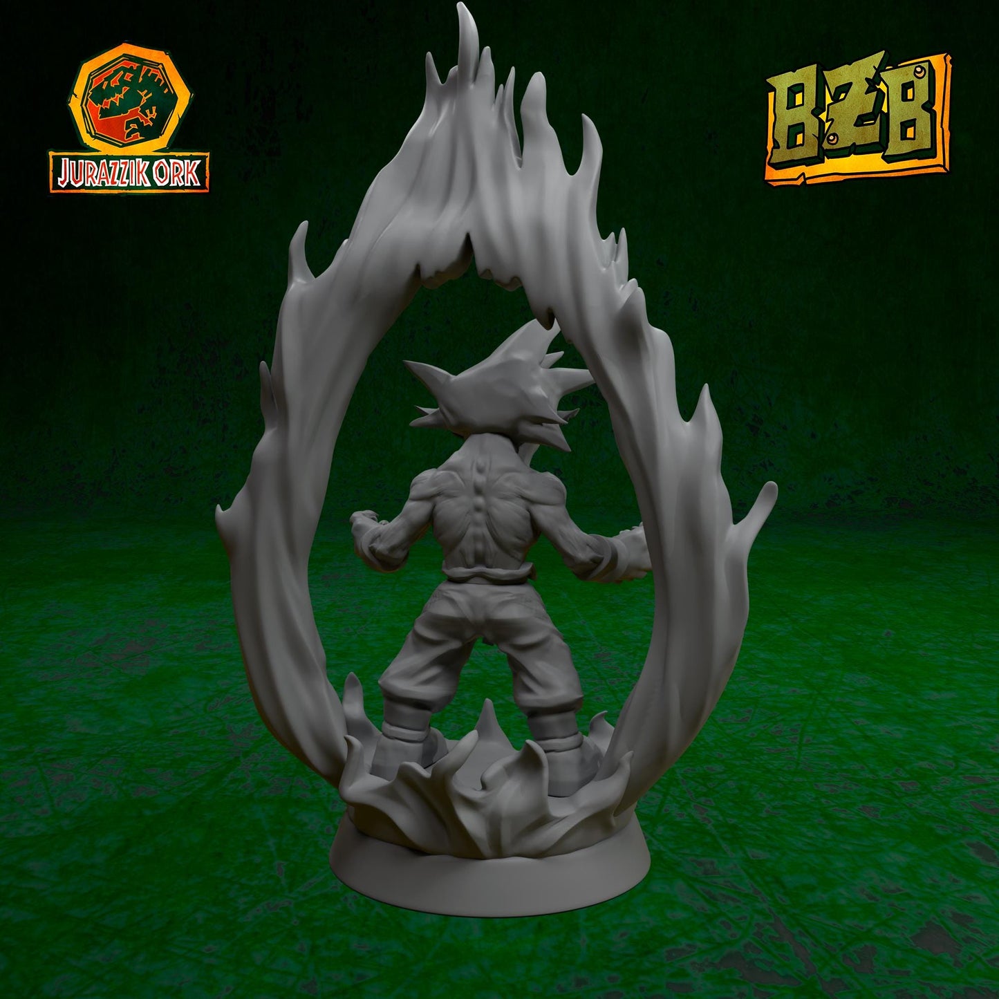 Gorku the Goblin, Jurazzik Ork, Movie-inspired Orkish Menace Sculpted by Big Zkreen Boyz, Grimdark Compatible, Scaled for Sci-Fi Wargames