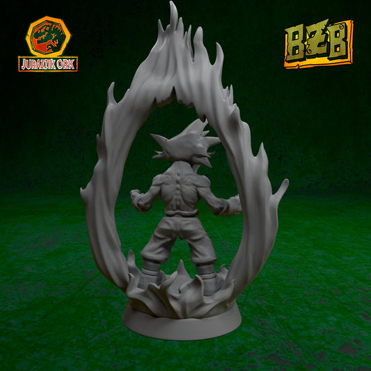 Gorku the Goblin, Jurazzik Ork, Movie-inspired Orkish Menace Sculpted by Big Zkreen Boyz, Grimdark Compatible, Scaled for Sci-Fi Wargames