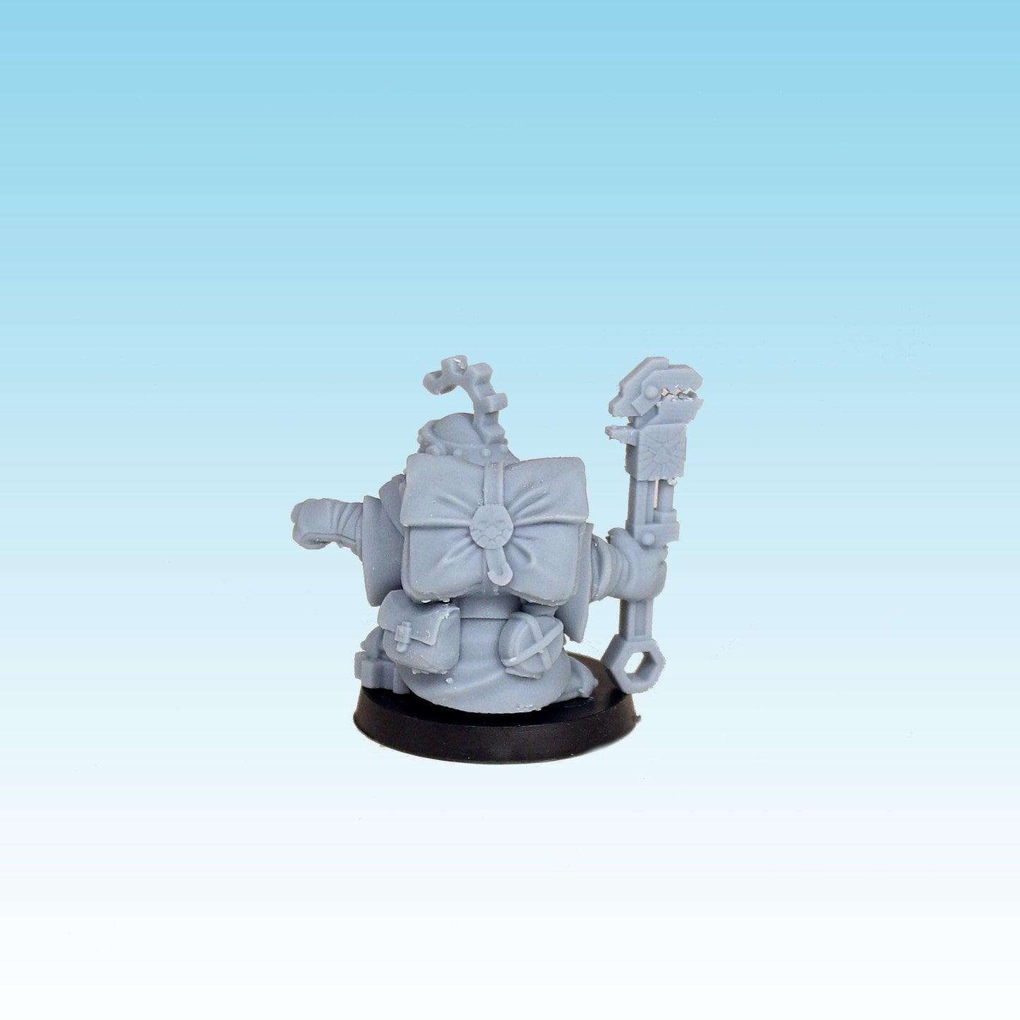 Dwarf Engineer Mask and Spanner, Fantasy Skirmish Miniatures by MoM Miniatures, perfect for Fantasy Wargames and RPGs