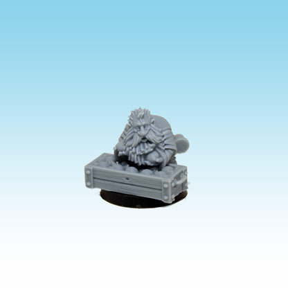 Dwarf Organ Cannon, Fantasy Skirmish Miniatures by MoM Miniatures, perfect for Fantasy Wargames and RPGs