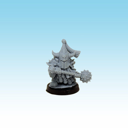 Infernal Dwarf Guards with Mace, Fantasy Skirmish Miniatures by MoM Miniatures, perfect for Fantasy Wargames and RPGs