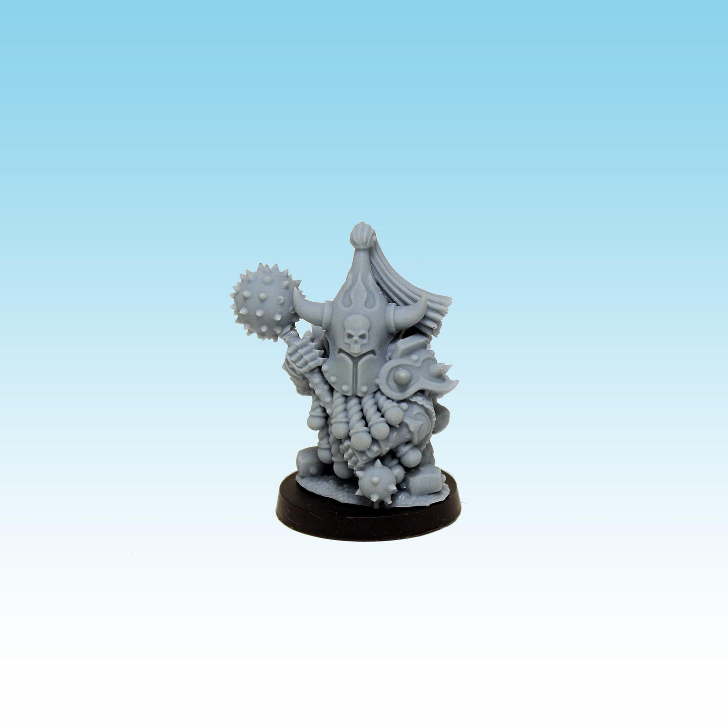 Infernal Dwarf Guards with Mace, Fantasy Skirmish Miniatures by MoM Miniatures, perfect for Fantasy Wargames and RPGs