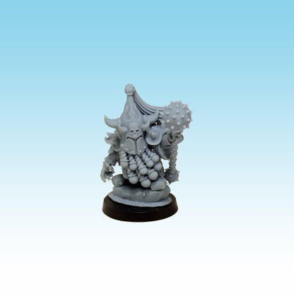 Infernal Dwarf Guards with Mace, Fantasy Skirmish Miniatures by MoM Miniatures, perfect for Fantasy Wargames and RPGs