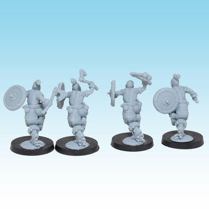 Barbarian Levies, Fantasy Skirmish Miniatures by MoM Miniatures, perfect for Fantasy Wargames and RPGs