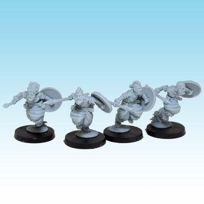 Barbarian Levies, Fantasy Skirmish Miniatures by MoM Miniatures, perfect for Fantasy Wargames and RPGs