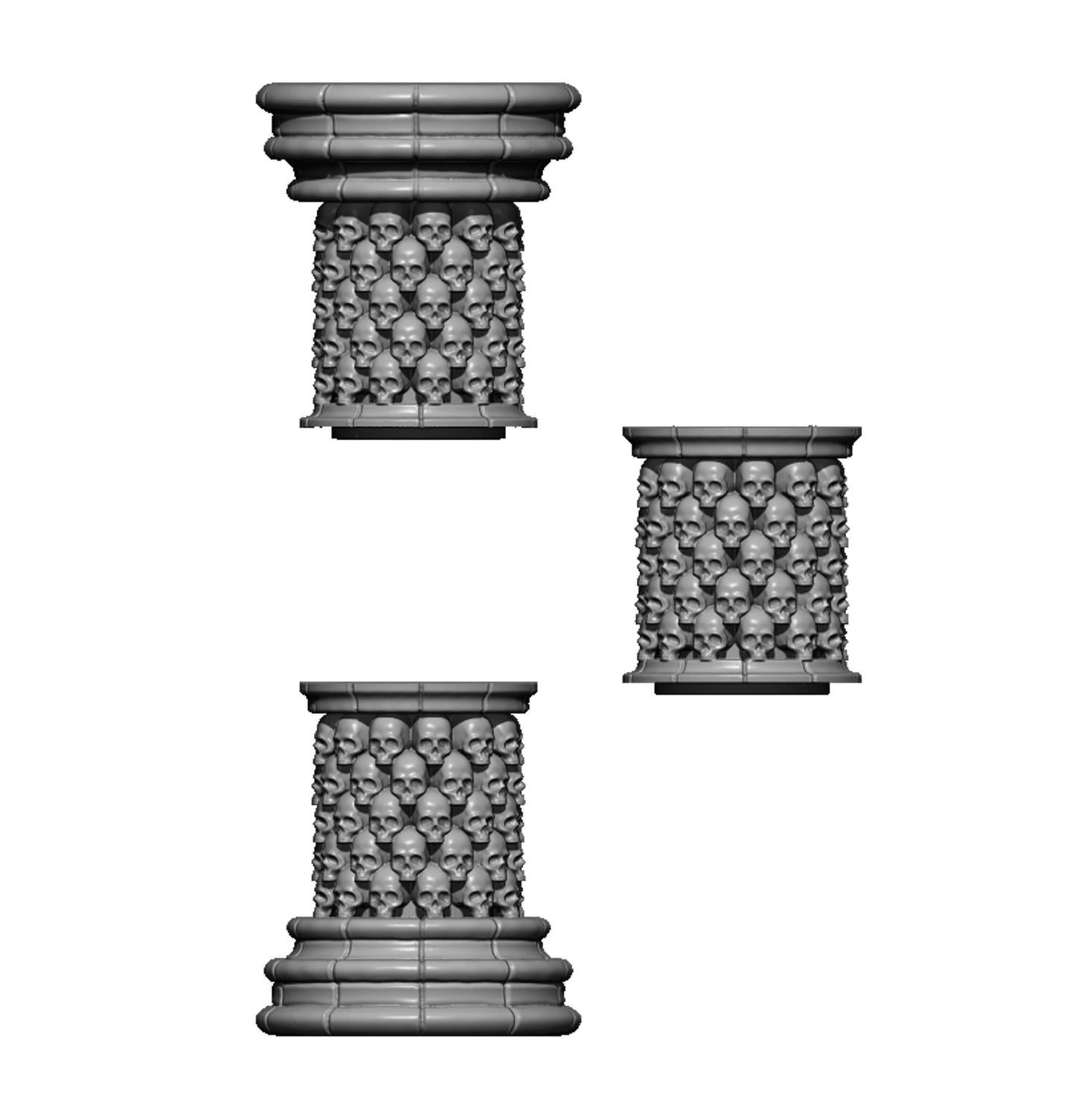 Column of Skulls, Fantasy Skirmish Miniatures by MoM Miniatures, perfect for Fantasy Wargames and RPGs