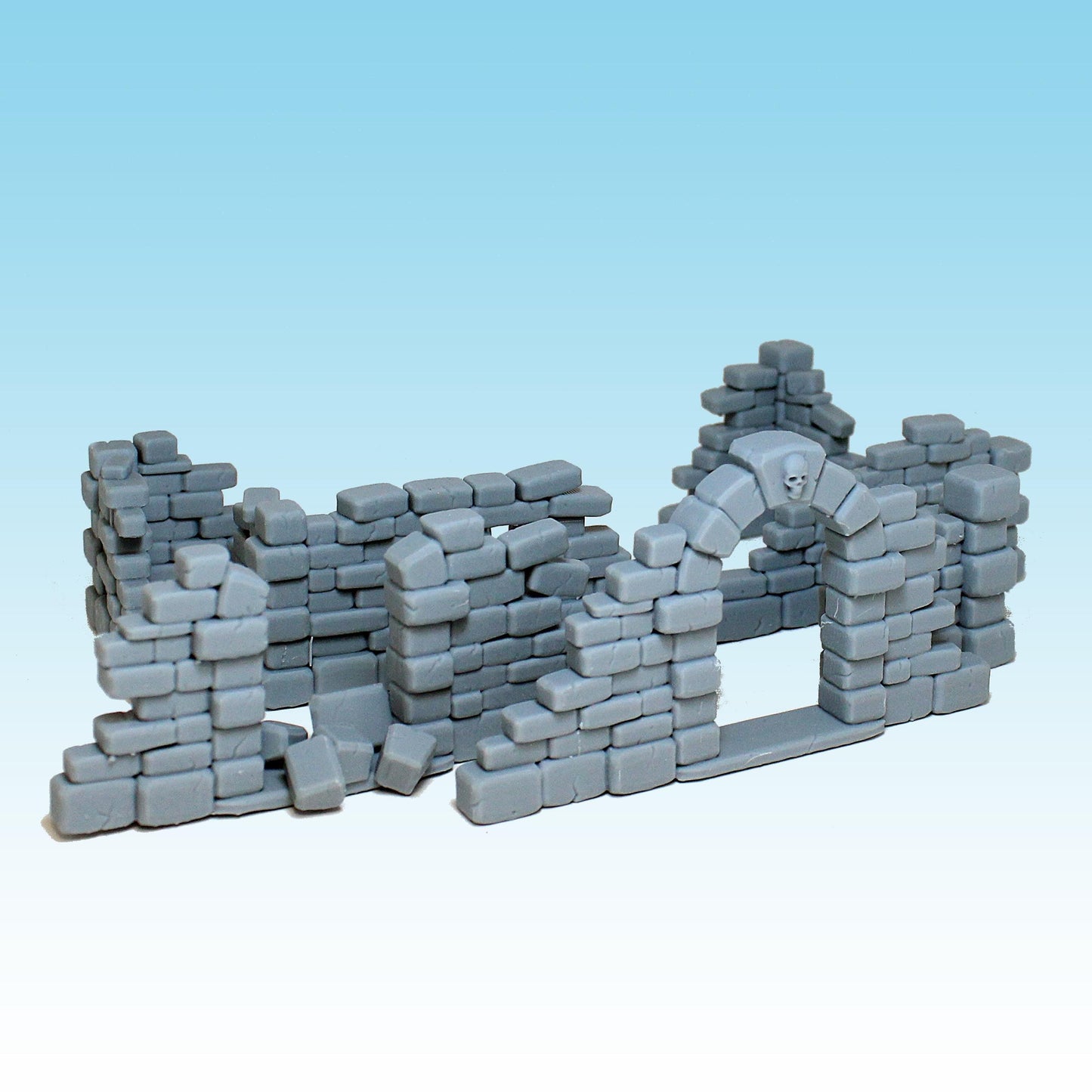 Ruined Walls, Fantasy Skirmish Miniatures by MoM Miniatures, perfect for Fantasy Wargames and RPGs