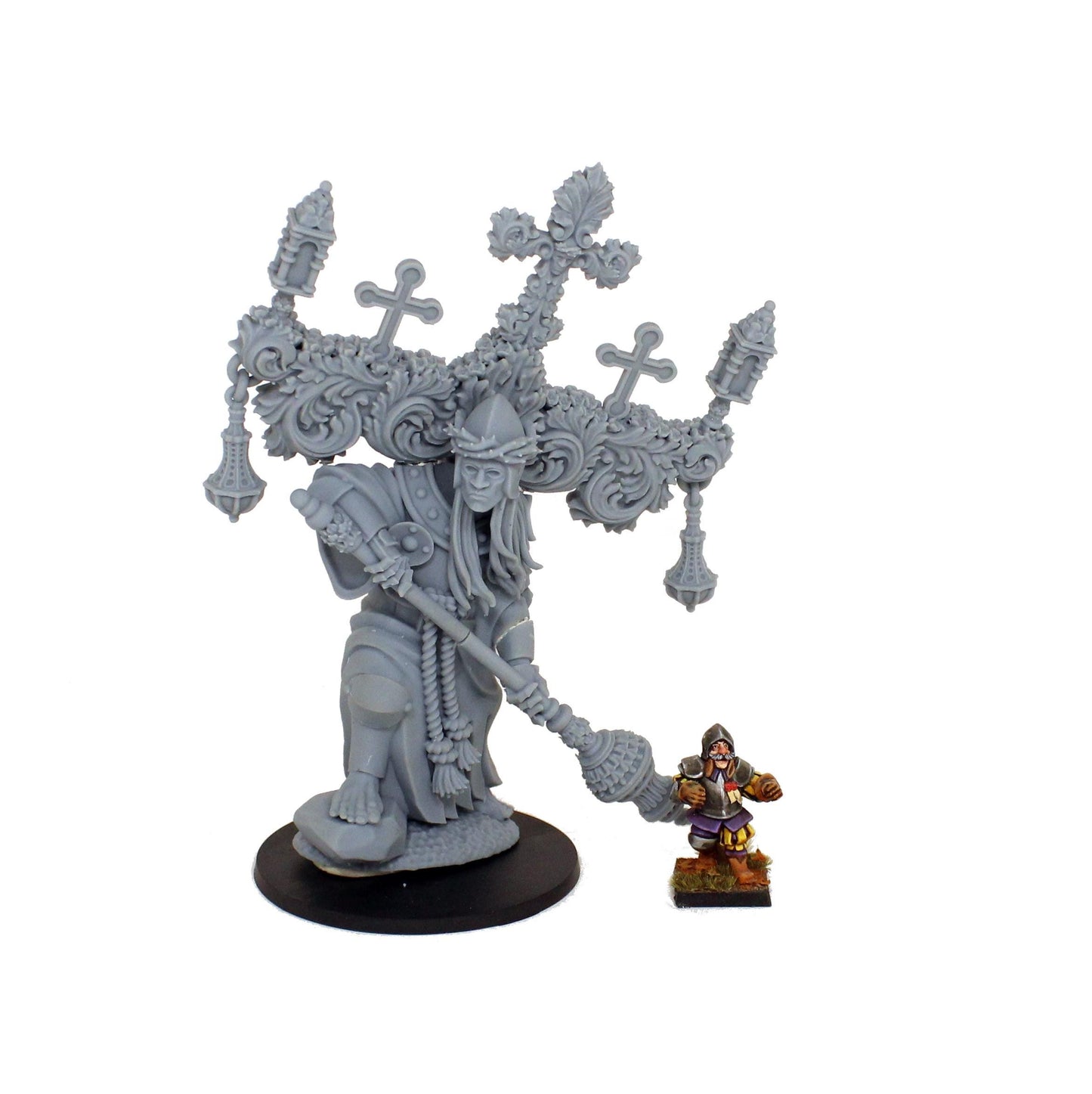 Giant of the Holy Cross, Fantasy Skirmish Miniatures by MoM Miniatures, perfect for Fantasy Wargames and RPGs