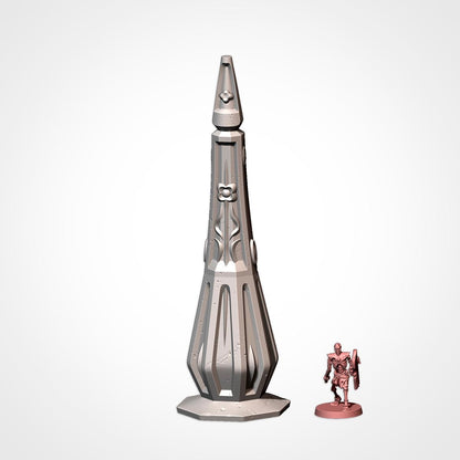 ELVEN CONSTRUCTIONS terrain by Txarli Factory Fantasy Terrain Ruined Statues Set, Perfect for Tabletop Wargames