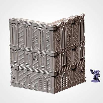 Modular CATHEDRAL RUINS UKTC Compatible set Txarli Factory Ruined Building Terrain Cityscape Set, Perfect for Tabletop Wargames