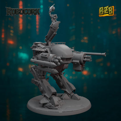 Bad Robot, ROBOCORK, Movie-inspired Orkish Menace Sculpted by Big Zkreen Boyz, Grimdark Compatible, Scaled for Sci-Fi Wargames