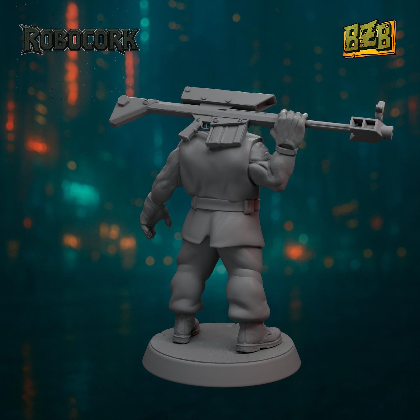 The Gang, ROBOCORK, Movie-inspired Orkish Menace Sculpted by Big Zkreen Boyz, Grimdark Compatible, Scaled for Sci-Fi Wargames