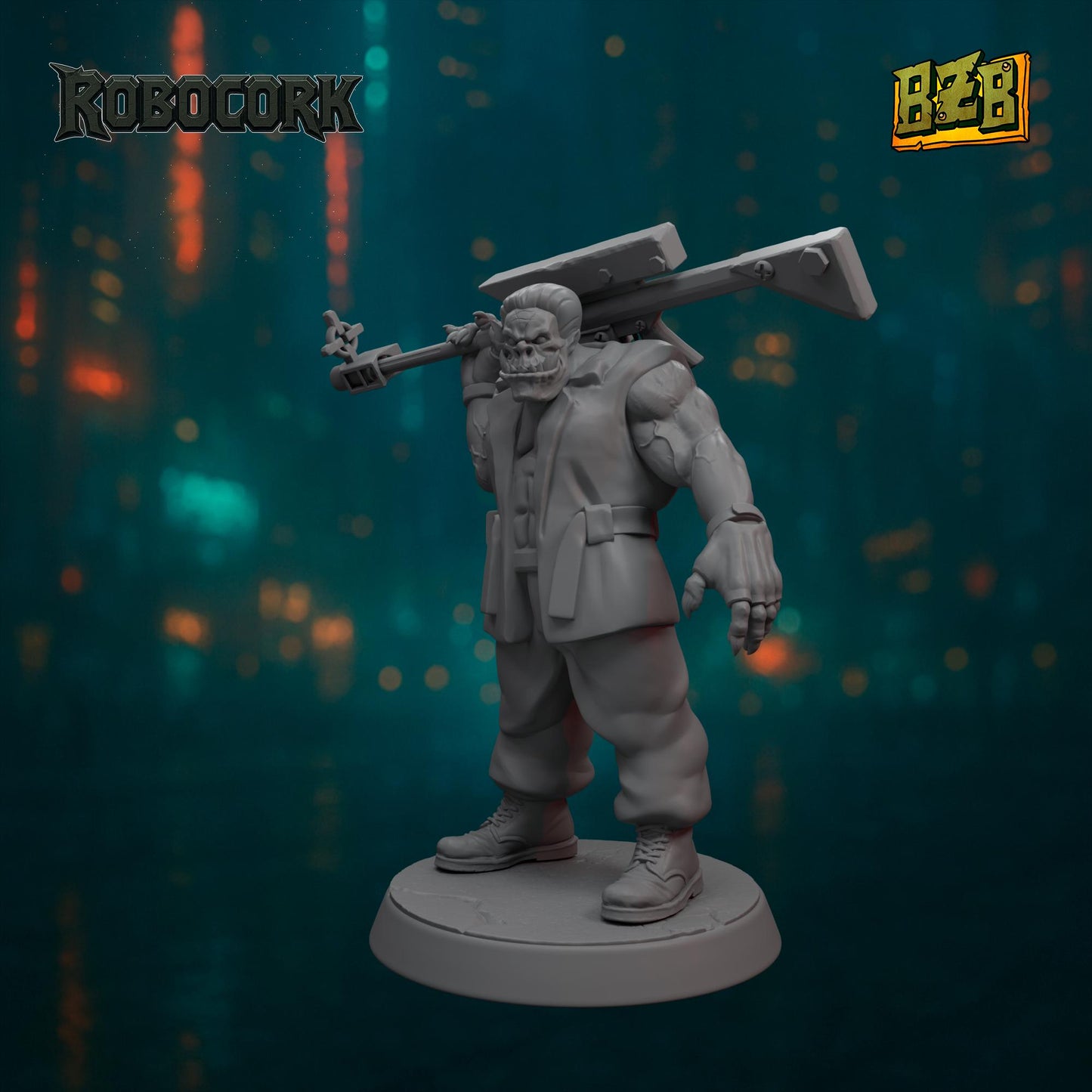 The Gang, ROBOCORK, Movie-inspired Orkish Menace Sculpted by Big Zkreen Boyz, Grimdark Compatible, Scaled for Sci-Fi Wargames