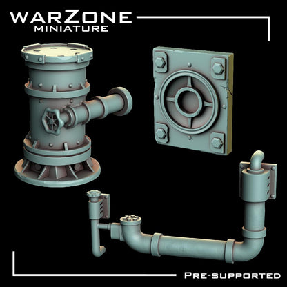 Kitbash / Kitbash Wasteland Kitbash Vol. 02, Grimdark Conversion Parts and Basing Materials Sculpted by WarZone Miniature