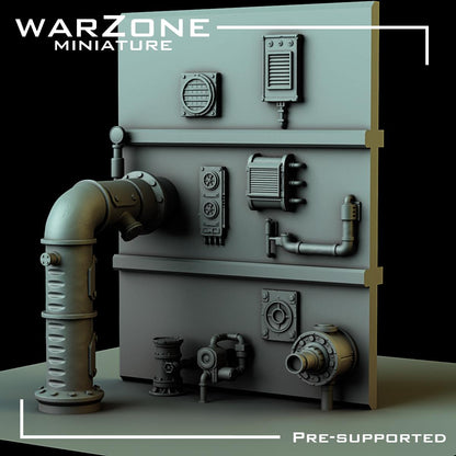 Kitbash / Kitbash Wasteland Kitbash Vol. 02, Grimdark Conversion Parts and Basing Materials Sculpted by WarZone Miniature