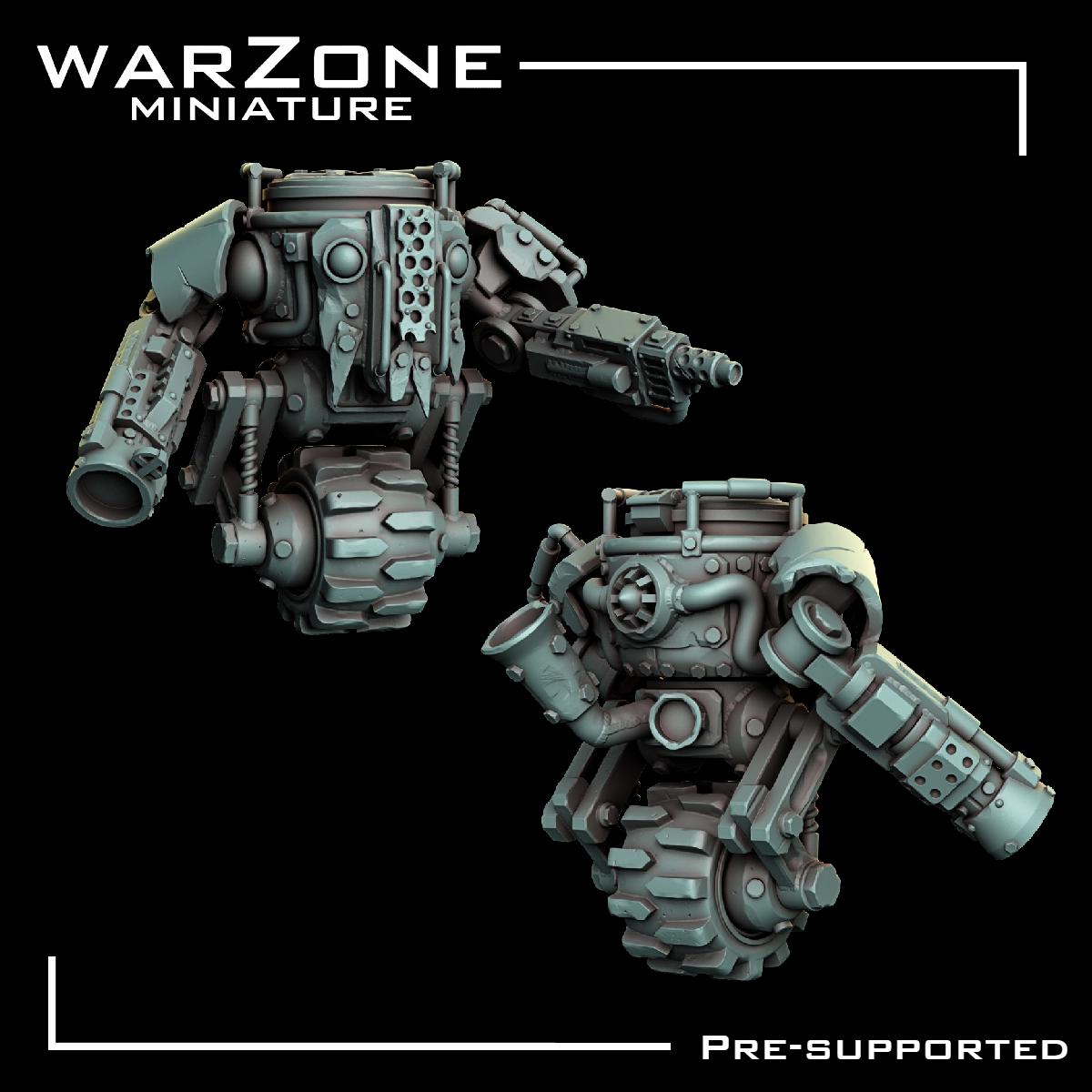 Orkaz vehicle / Ork Rustroller, Grimdark Orkish Menace Sculpted by WarZone Miniature, Scaled for Sci-Fi Miniature Wargames