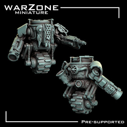 Orkaz vehicle / Ork Rustroller, Grimdark Orkish Menace Sculpted by WarZone Miniature, Scaled for Sci-Fi Miniature Wargames