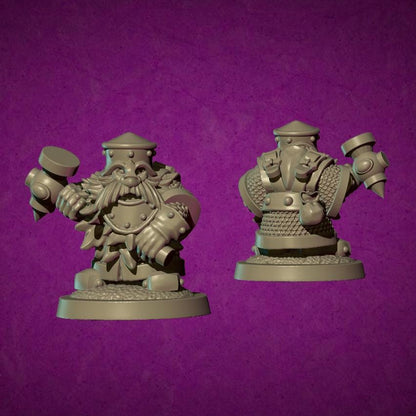 Royal Hammer Guard, Fantasy Skirmish Miniatures by MoM Miniatures, perfect for Fantasy Wargames and RPGs