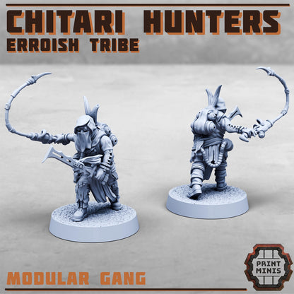 Chitari Hunters - Erroish Tribe - Gang Expansion -  Sci-Fi Grimdark Mercenaries by Print Minis