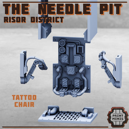 The Needle Pit - Risor District - Sci-Fi City Skirmish Wargaming Terrain by Print Minis