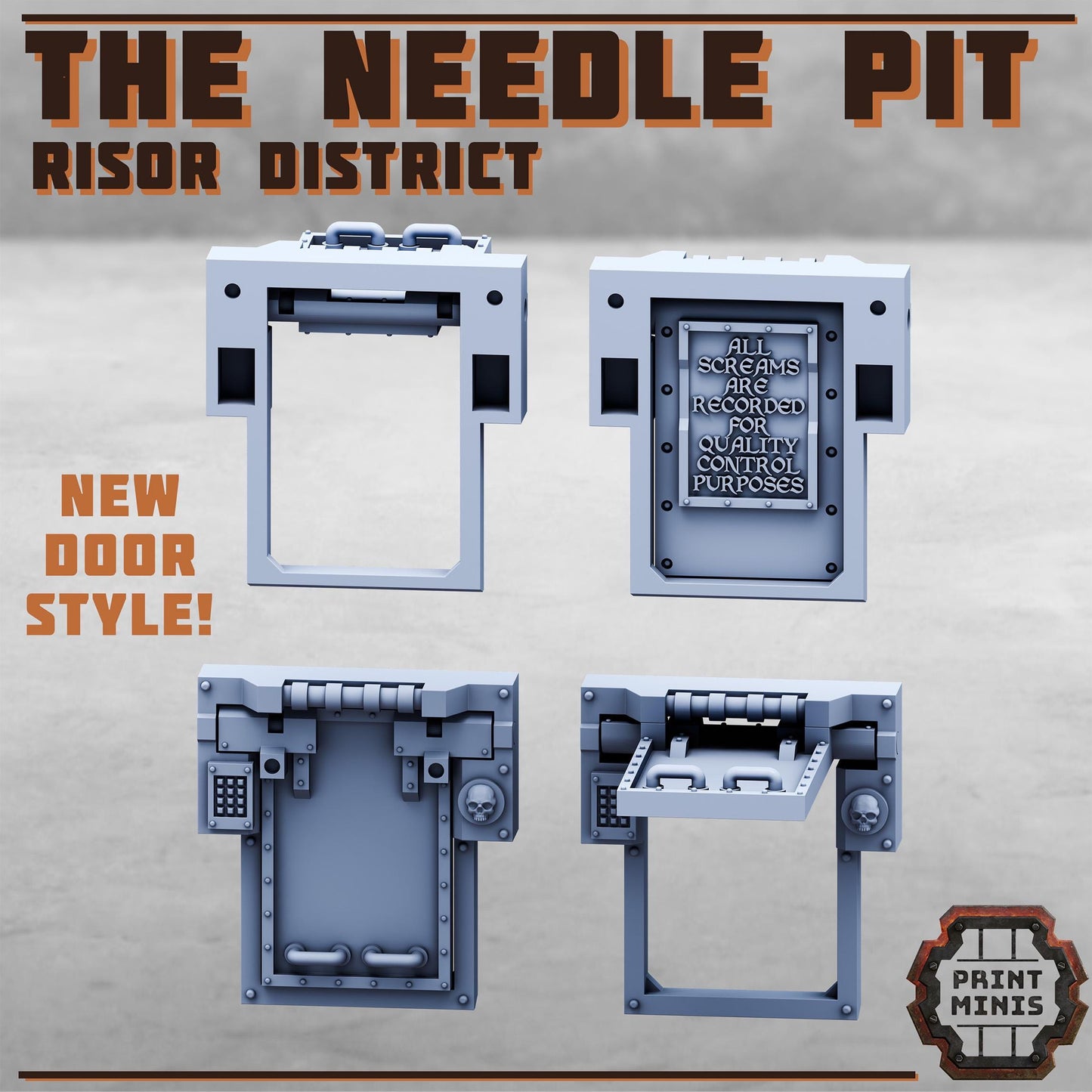 The Needle Pit - Risor District - Sci-Fi City Skirmish Wargaming Terrain by Print Minis