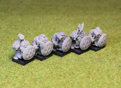 Dwarf Steel Skins, Fantasy Skirmish Miniatures by MoM Miniatures, perfect for Fantasy Wargames and RPGs
