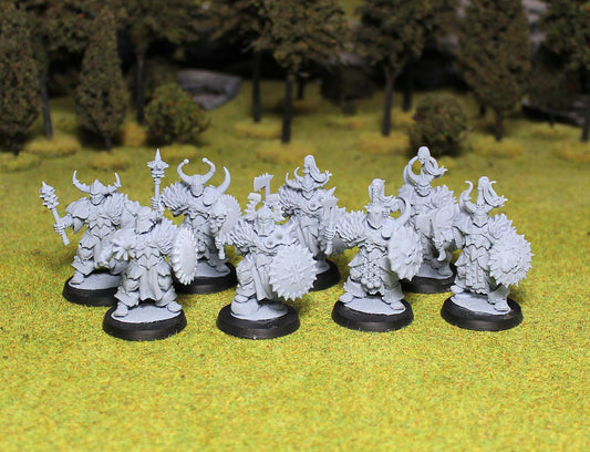 Northern Warriors, Fantasy Skirmish Miniatures by MoM Miniatures, perfect for Fantasy Wargames and RPGs