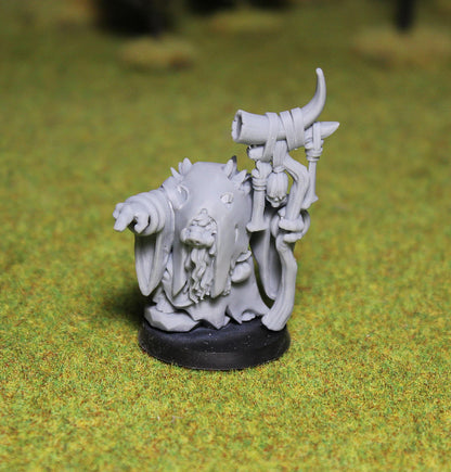 Shaman Pigman, Fantasy Skirmish Miniatures by MoM Miniatures, perfect for Fantasy Wargames and RPGs