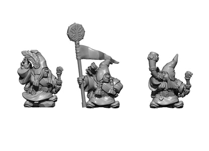Dwarven Rangers with Bow, Fantasy Skirmish Miniatures by MoM Miniatures, perfect for Fantasy Wargames and RPGs
