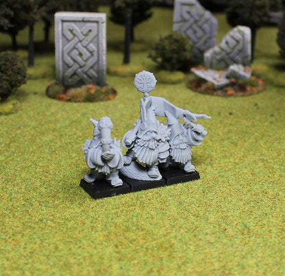 Dwarven Rangers with Axes, Fantasy Skirmish Miniatures by MoM Miniatures, perfect for Fantasy Wargames and RPGs