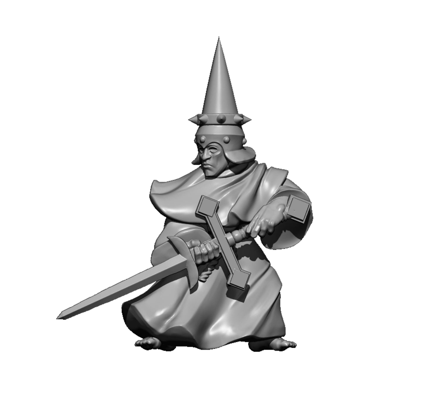 Fire Cultist 9, Fantasy Skirmish Miniatures by MoM Miniatures, perfect for Fantasy Wargames and RPGs