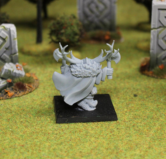 Forest Dwarf Lord, Fantasy Skirmish Miniatures by MoM Miniatures, perfect for Fantasy Wargames and RPGs