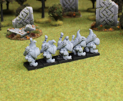 Dwarven Rangers with Bow, Fantasy Skirmish Miniatures by MoM Miniatures, perfect for Fantasy Wargames and RPGs