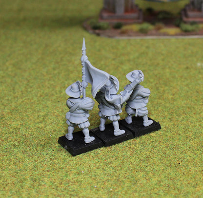 Bornland Harquebusiers, Fantasy Skirmish Miniatures by MoM Miniatures, perfect for Fantasy Wargames and RPGs