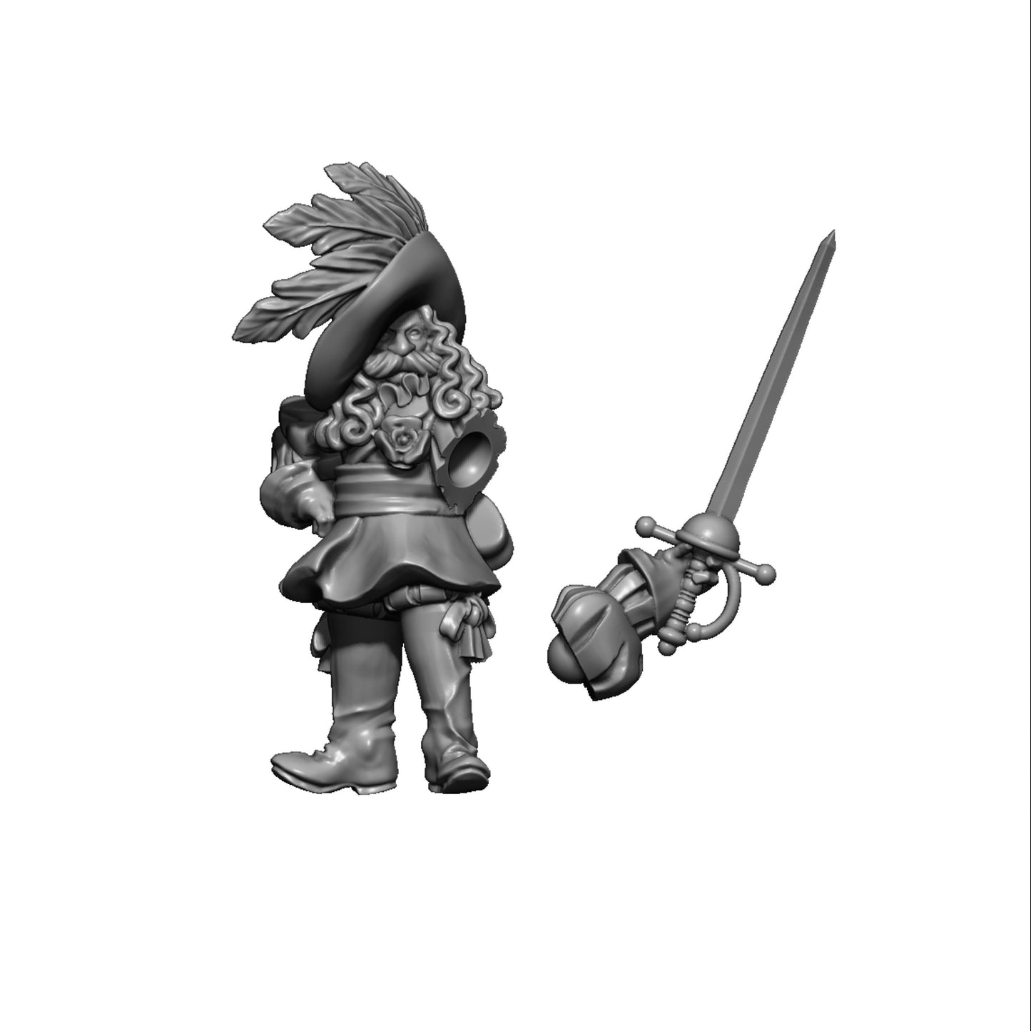 Bornland Mercenary 1, Fantasy Skirmish Miniatures by MoM Miniatures, perfect for Fantasy Wargames and RPGs