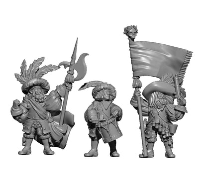 Borland Halberdiers, Fantasy Skirmish Miniatures by MoM Miniatures, perfect for Fantasy Wargames and RPGs
