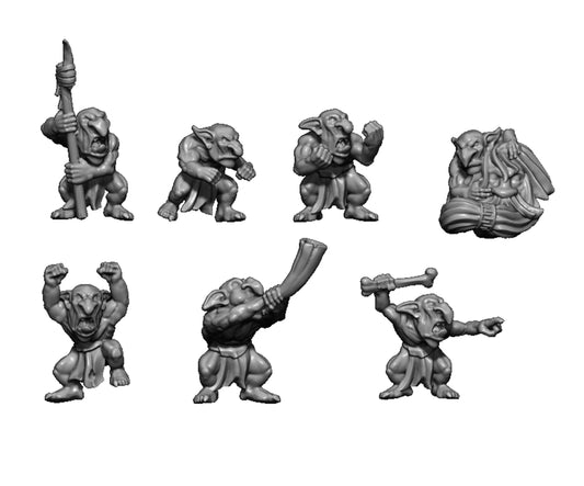 Snotlings, Fantasy Skirmish Miniatures by MoM Miniatures, perfect for Fantasy Wargames and RPGs