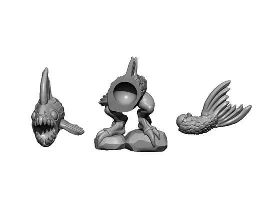 River Fish, Fantasy Skirmish Miniatures by MoM Miniatures, perfect for Fantasy Wargames and RPGs
