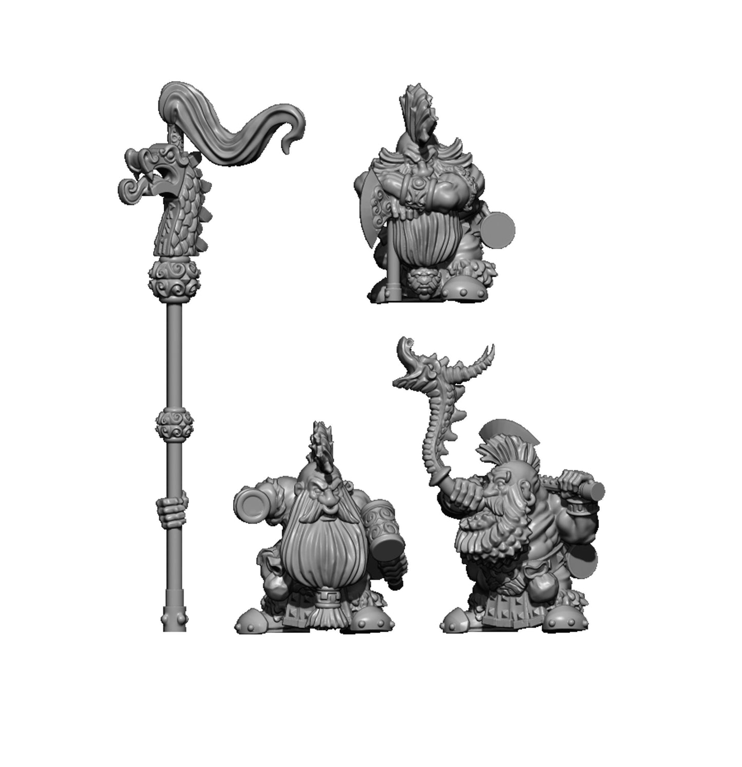 Dwarven Slayers, Fantasy Skirmish Miniatures by MoM Miniatures, perfect for Fantasy Wargames and RPGs