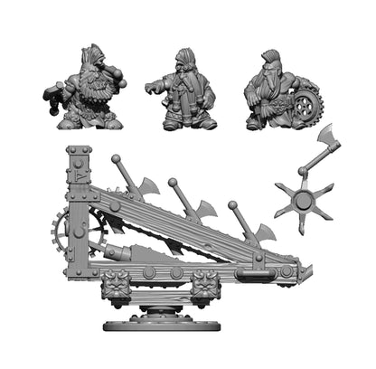 Dwarf Axe Thrower, Fantasy Skirmish Miniatures by MoM Miniatures, perfect for Fantasy Wargames and RPGs